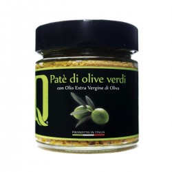 Grüne Oliven Aufstrich Patè di Olive Verdi - Quattrociocchi - 190gr