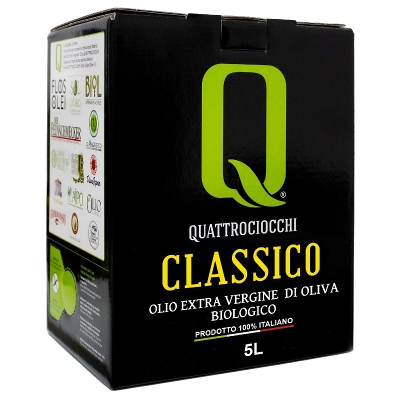 Natives Bio Olivenöl CLASSICO im 5 l Bag in Box von Quattrociocchi
